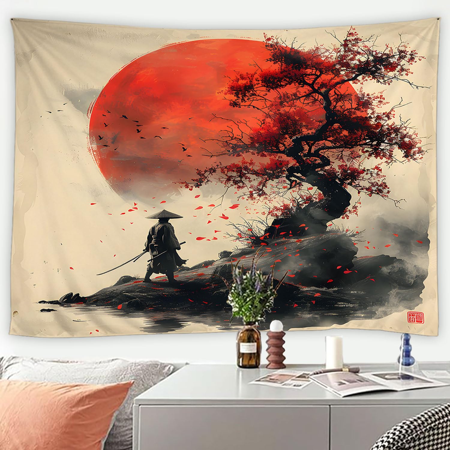 Amazon.com: UOZXOML Japanese Tapestry Asian Tradition Style